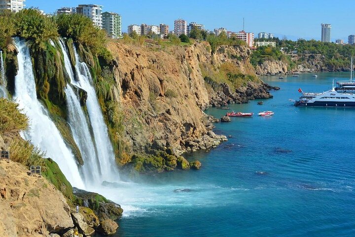 Antalya: Falez Cliffs & Waterfalls Boat Trip with Lunch, Belek