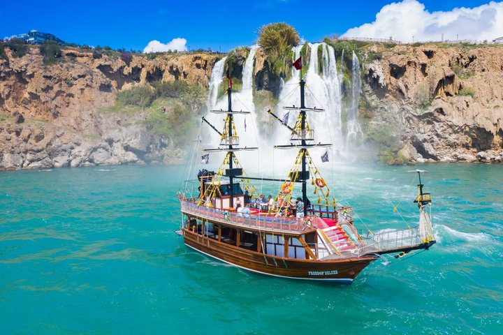 Belek: Falez Cliffs & Waterfalls Boat Trip with Lunch, Belek