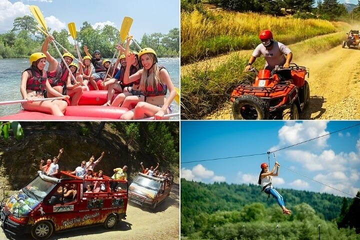 Belek : Super Combo Rafting & Buggy & Jeep & Zipline (4 in 1 ) — Adventure things to do in Belek