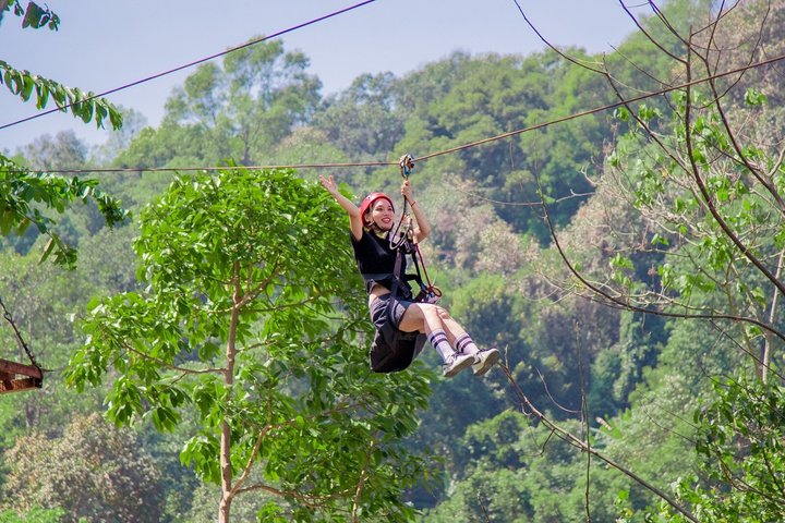 Koh Samui Jungle Zipline Adventure with Longest Zipline Course, Bophut