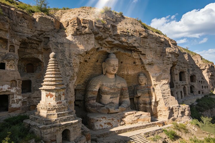 Datong Private Tour: Marvels of Hanging Temple & Yungang Grottoes — Luxury & private things to do in Datong