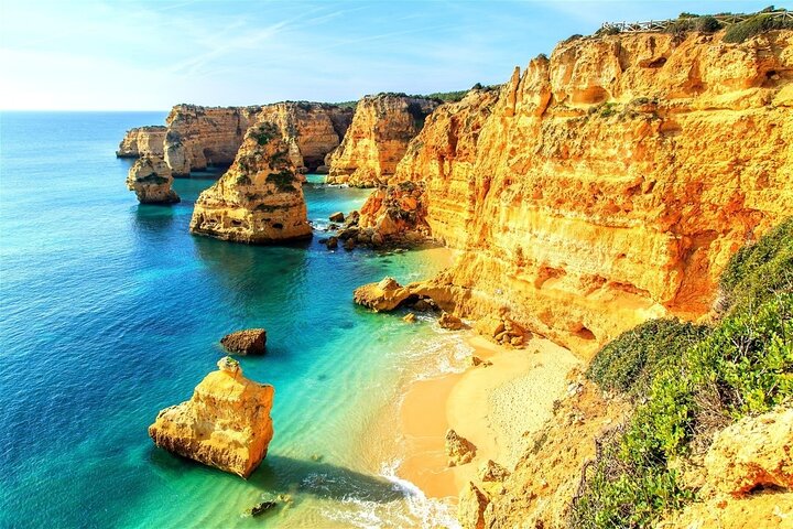 From Faro: Benagil Cave, Marinha & Carvoeiro [Full-Day Tour], Faro