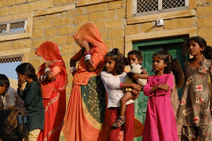Desert villages and sunset camel safari in Jaisalmer, Jaisalmer