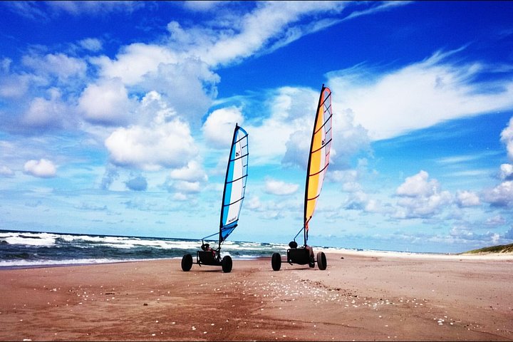 Wild Beach single handed Blokart Safari, Klaipeda