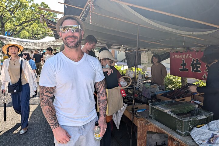 Experience the energy of Kochi: Sunday Market Tour includes Kochi Castle, Kochi