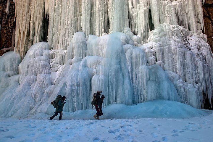 Chadar Trek on the frozen Zanskar River, Leh
