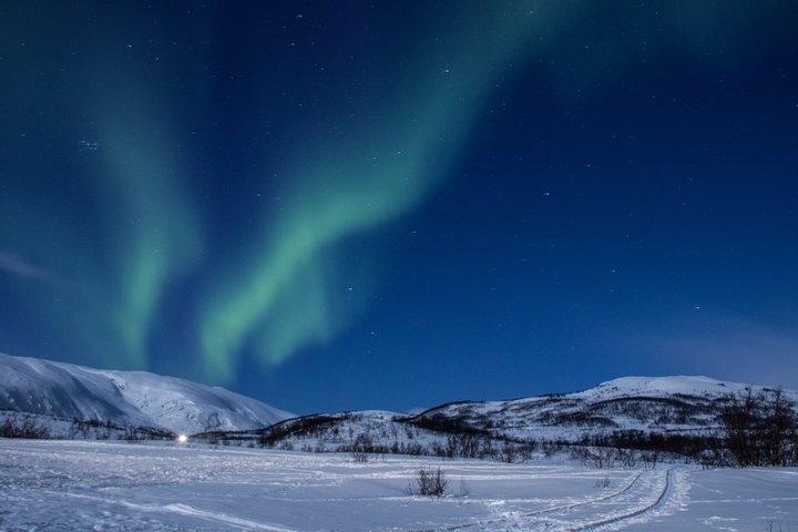 Private Shore Tour: Northern Lights Chase by Snowcat, Longyearbyen