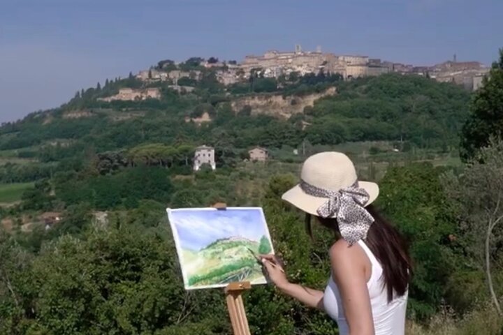 Private Watercolor Painting Experience in Montepulciano, Montepulciano