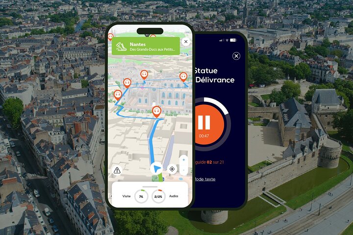 Nantes Audioguided Walking Tour 2h30 and 30 Audio Commentaries, Nantes