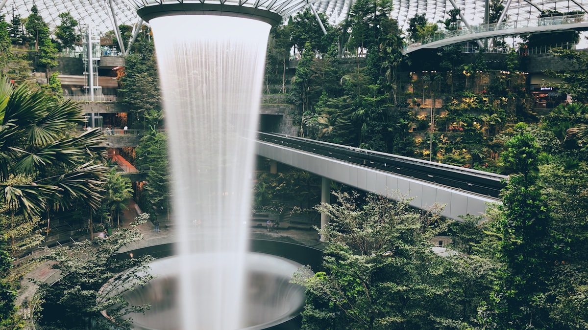 Jewel Changi & the Rain Vortex